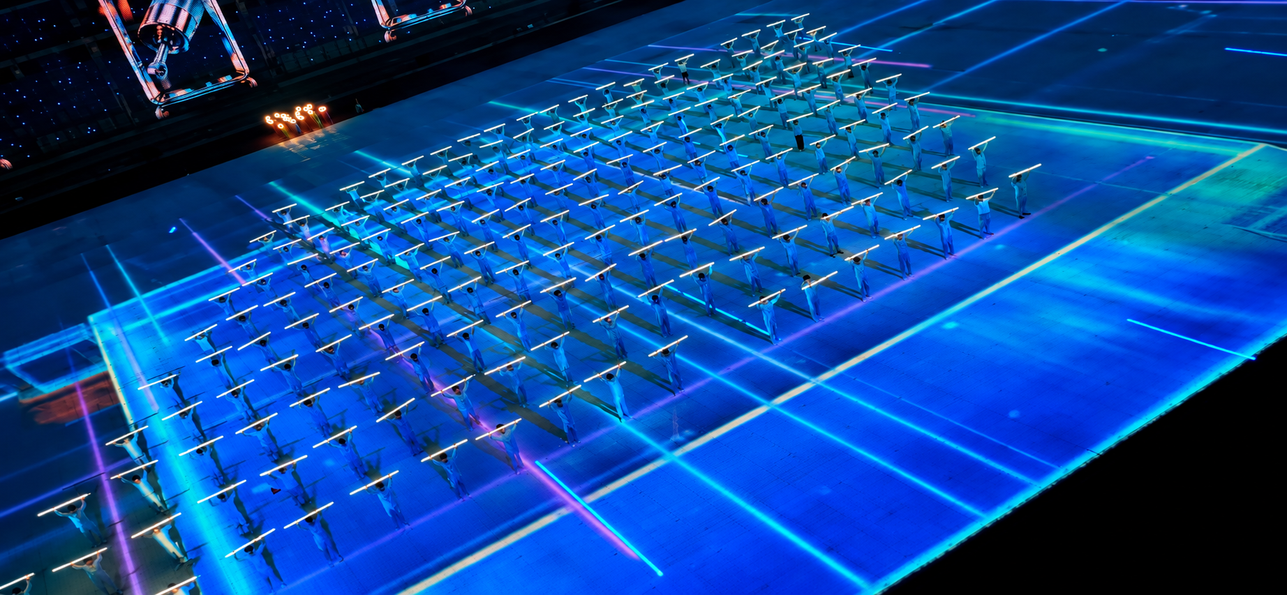 Pixel bars in the Shandong Provincial Games performance — photo 1